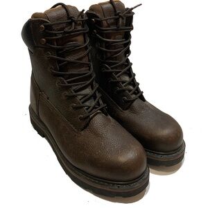 10.5 / CE Schmidt workwear boots Men's Brown Leather Boots waterproof